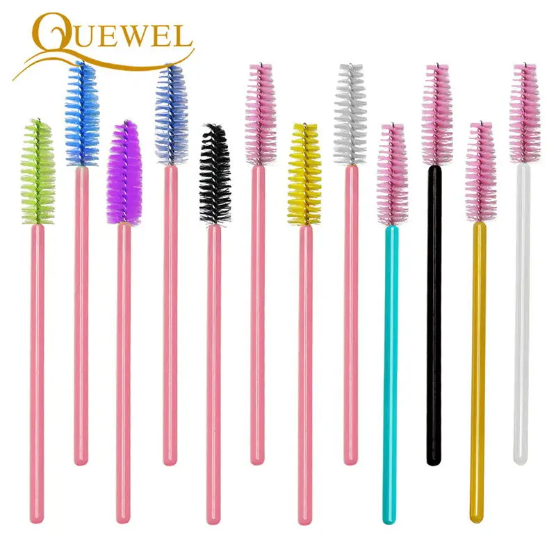 

Quewel Eyelash Extension Disposable Eyelash Brush Mascara Wand Applicator Lashes Cosmetic Foundation Brush Makeup Brushes Tools