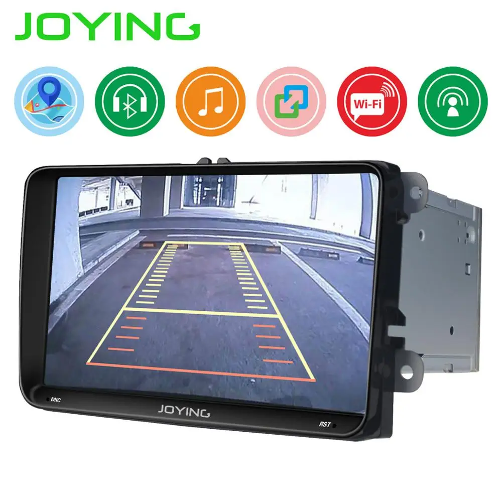 Best JOYING 2 din Android 8.1 car radio head unit GPS 9 inch IPS screen autoradio for VW/ passat b6/Volkswagen/Seat support fast boot 2
