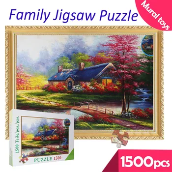 

kids toy 1500 Pieces Puzzles Adult Children's Educational Holiday Puzzle Parent-child Toy Kid Educational Toy Painting Decor