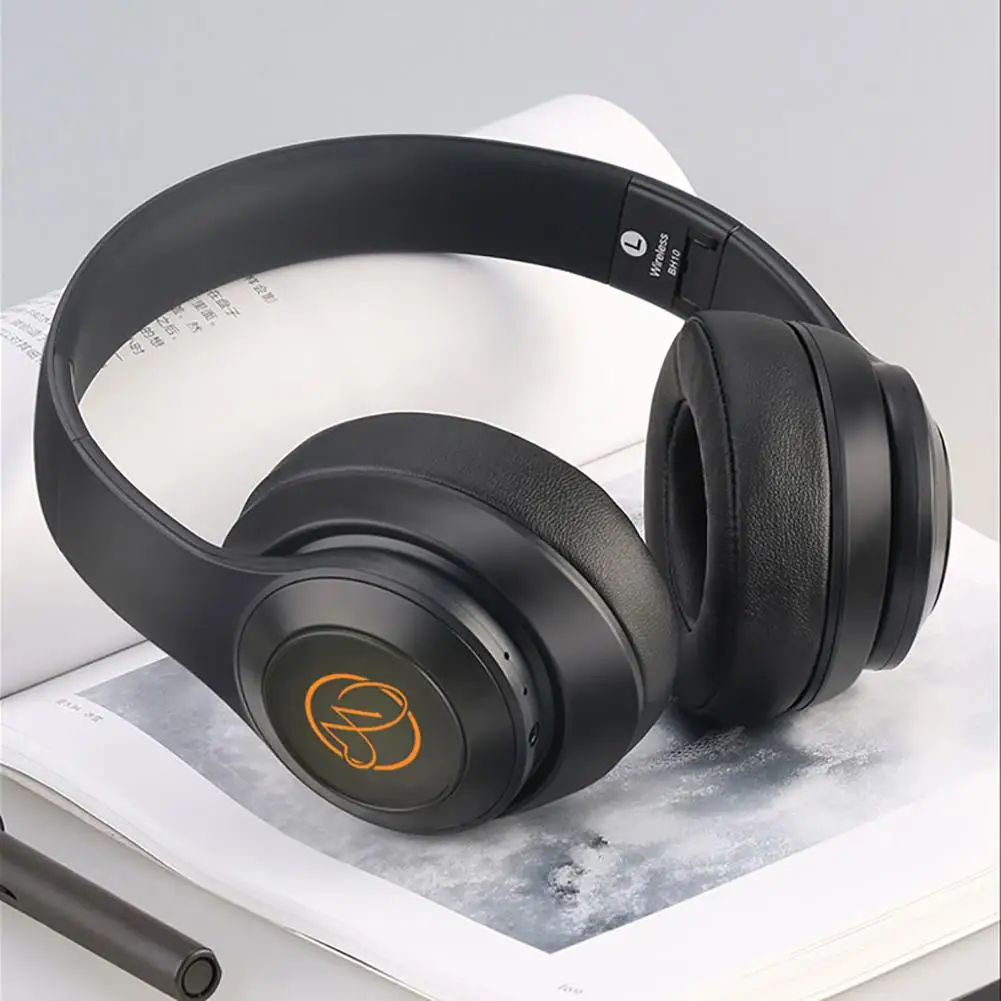 

BH-10 Adjustable Foldable Bluetooth V5.0 Wireless Headphone Stereo Music Headset With LED Mic Head-mounted Headphones