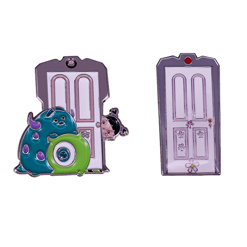モンスターズインクブーのドアエナメルピンサリーマイクピーキングバッジピクサーアニメーションムービーファンワンダフルアクセサリー ブローチ Aliexpress
