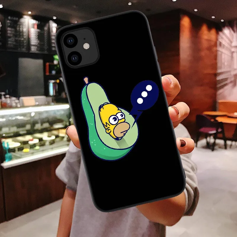 Гомер J. Симпсон силиконовый чехол для мобильного телефона чехлы iPhone 11 pro 6 6s 7 8 plus X