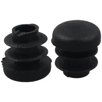 

Black Plastic 14mm Diameter Blanking End Caps Round Tube Insert 10 Pcs