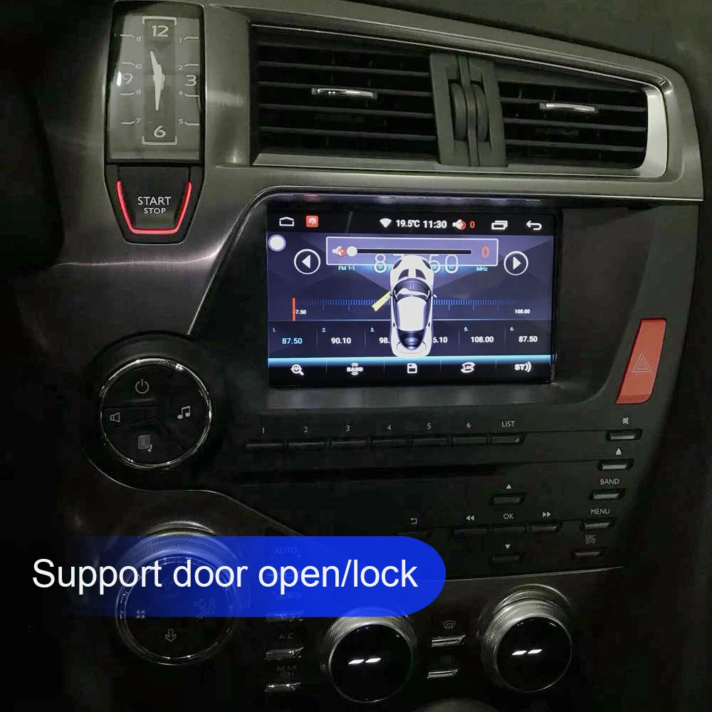 Octa core android 10.0 Car radio Player for Citroen DS5 with Radio GPS BT Mirror link WiFi rear video DVR Carplay
