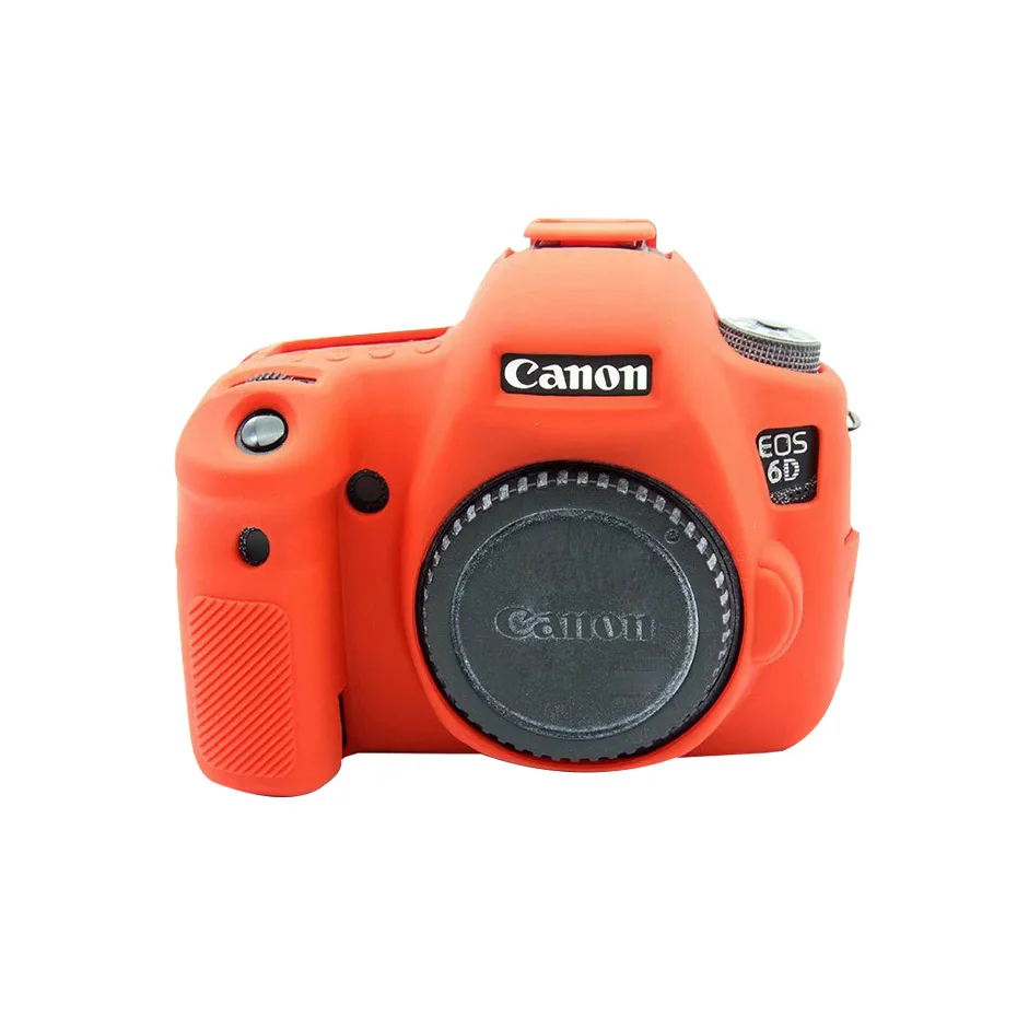 Red 6D TENENELE сумки для камеры для Canon EOS 6D Мягкий силиконовый чехол красочная резиновая крышка сумка для Canon eos 6 D Защита тела аксессуары - Цвет: Red 6D