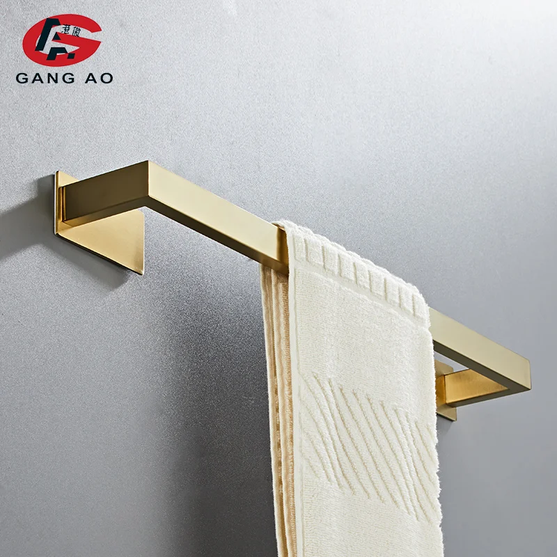 Bathroom Hardware Set Paper Holder Towel Rack Robe Hook Stainless Steel