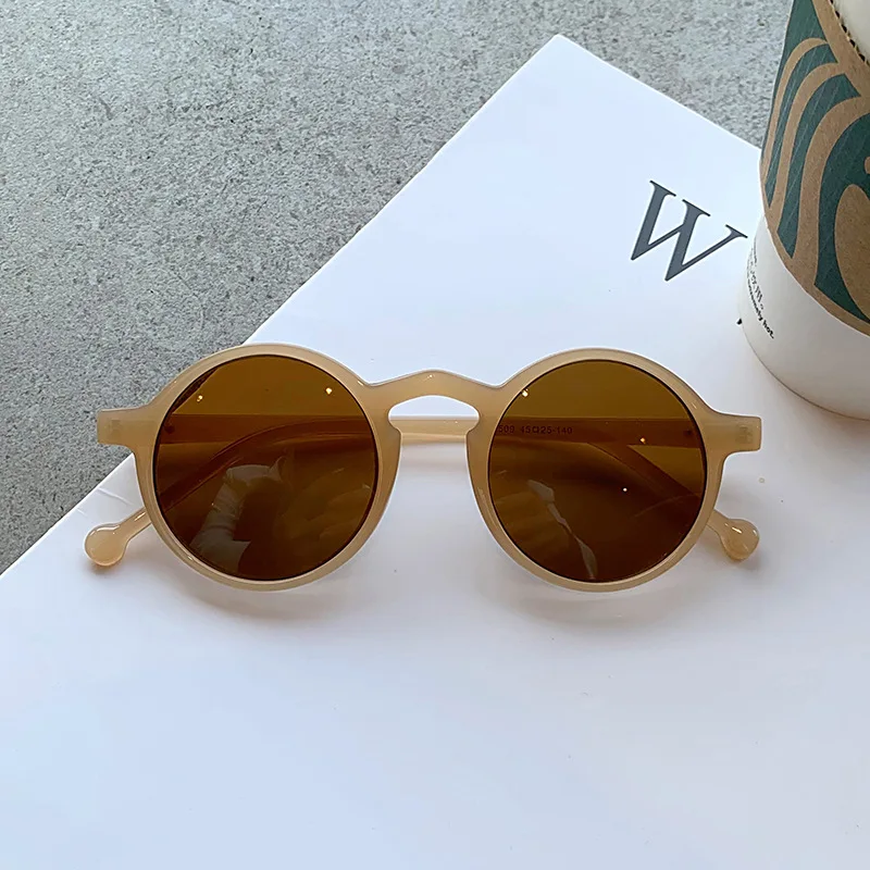 big square sunglasses YOOSKE Retro Round Sunglasses Women Brand Designer Vintage Small Frame Sun Glasses Ladies Fashionable Korean Style Eyewear Women's Glasses