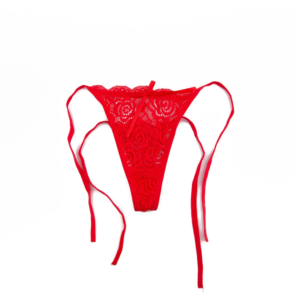1 Pc Sexy G-string Thongs Women Panties Floral Sheer Underwear Soft Side  Tie Lingerie Briefs Lace Transparent Thong Panties - Panties - AliExpress