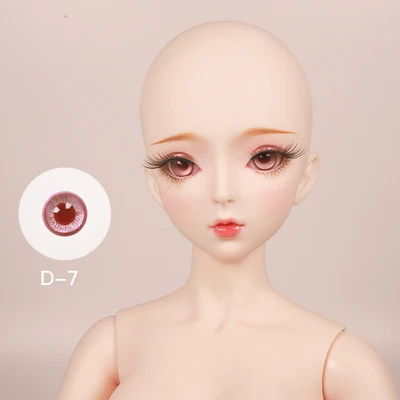 Fortune Days 1/3 BJD SD кукла 14 мм цветные стеклянные глаза reborn девушки глаза высокое качество аксессуары игрушки - Цвет: D-7