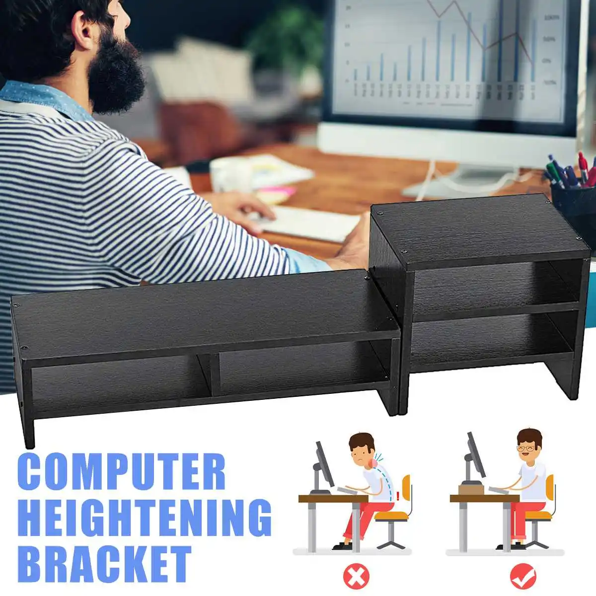 ^*Best Offers Office Furniture Computer Desks Laptop Monitor Stand Riser Table Holder Wood Multi-function Storage Organizer for computer TV ^*Best Offers Office Furniture Computer Desks Laptop Monitor Stand Riser Table Holder Wood Multi-function Storage Organizer for computer TV
