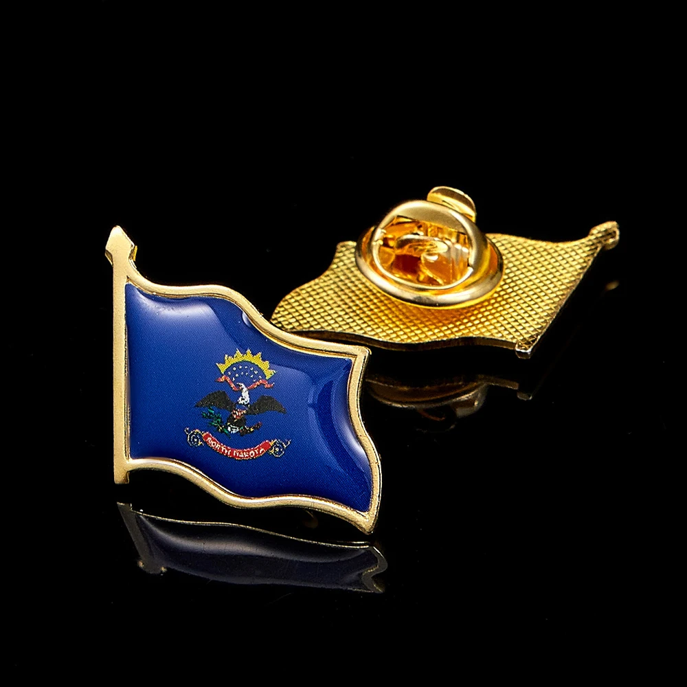 

State of North Dakota USA National Flag Metal Lapel Pin Hat Tie Tack Badge Pin Patriotism Badge
