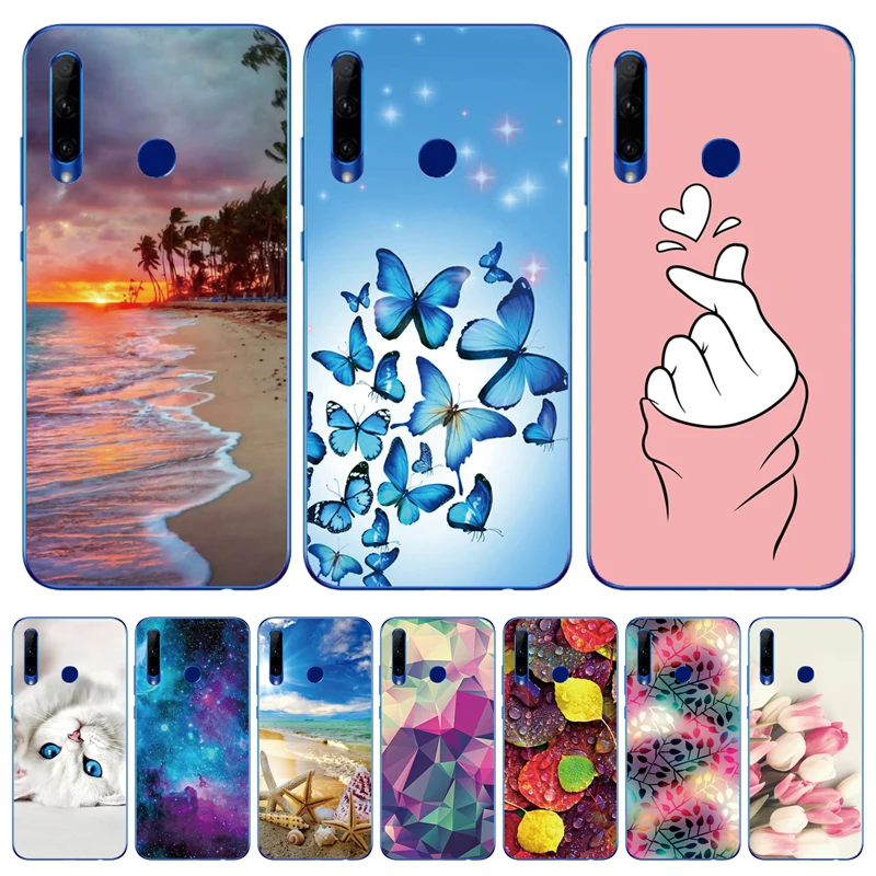 Для Honor 10i чехол HRY-LX1T Силиконовый ТПУ задняя крышка для телефона huawei Honor10i 10 i 6 21