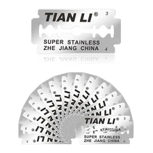 25 шт. безопасные бритвенные лезвия для бритья, точилка для лезвия, головка из платины, нержавеющая сталь, двойные бороды для мужчин