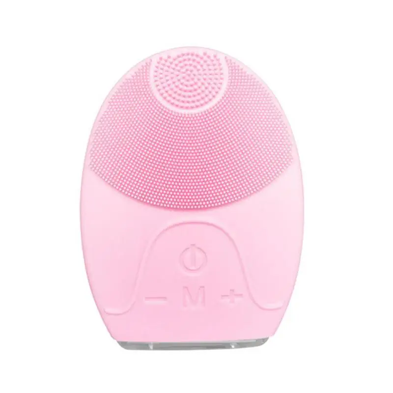 

New Electric Facial Cleansing Brush Silicone Sonic Vibration Mini Cleaner Deep Pore Cleaning Skin Massage Face Brush Cleansing