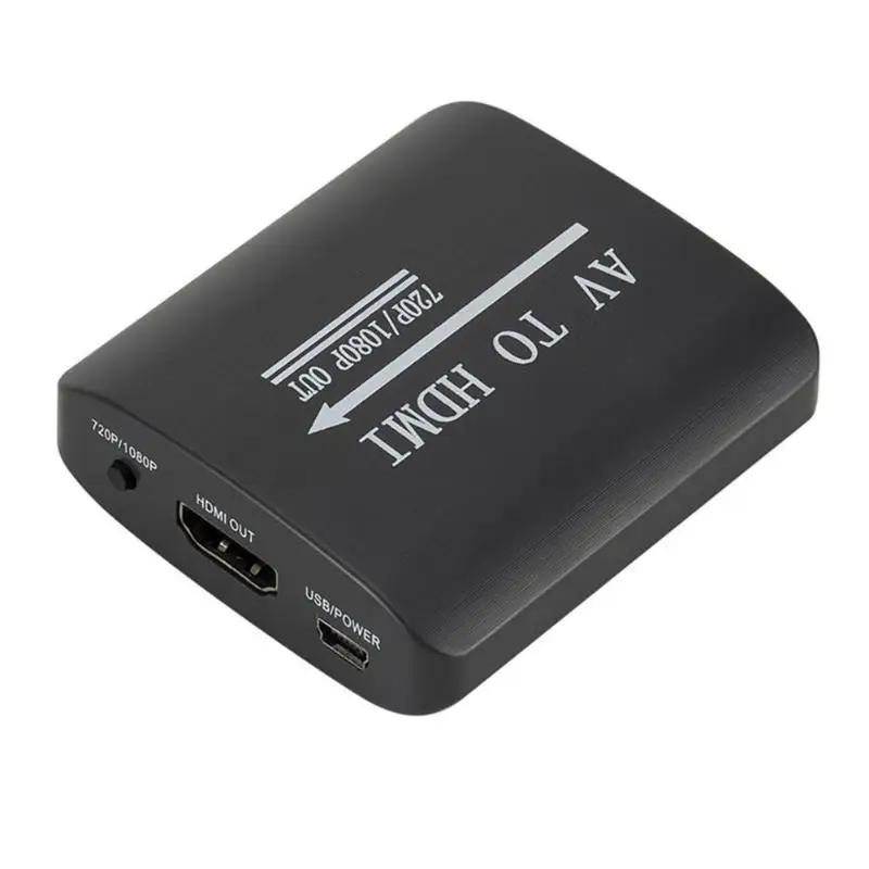 Мини AV к HDMI адаптер Поддержка NTSC PAL RCA/AV/CVSB конвертер HDMI