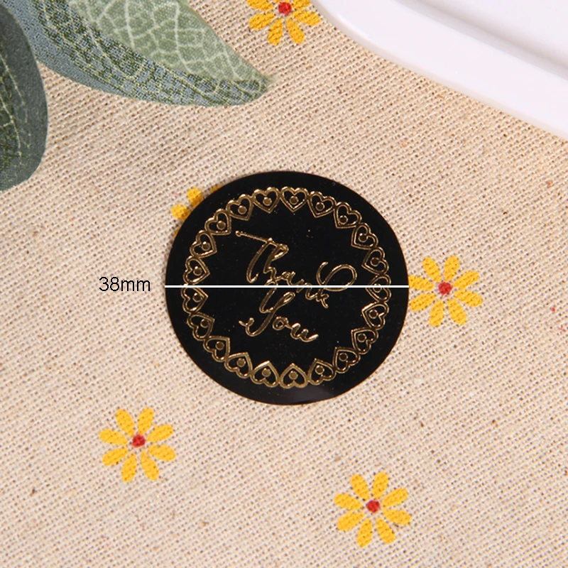 120pcs per pack 120pcs/100pcs/60pcs/pack Multiple Styles Round Tape Thank You Packaging Label Material Supplies Sealing Stickers - Цвет: 120pcs per pack