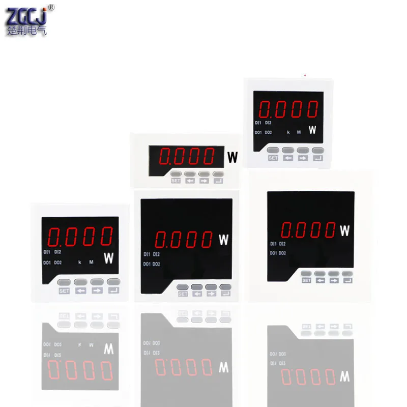

3 phase watt meter active power meter AC380V 5A three phase power panel meter measure true rms value
