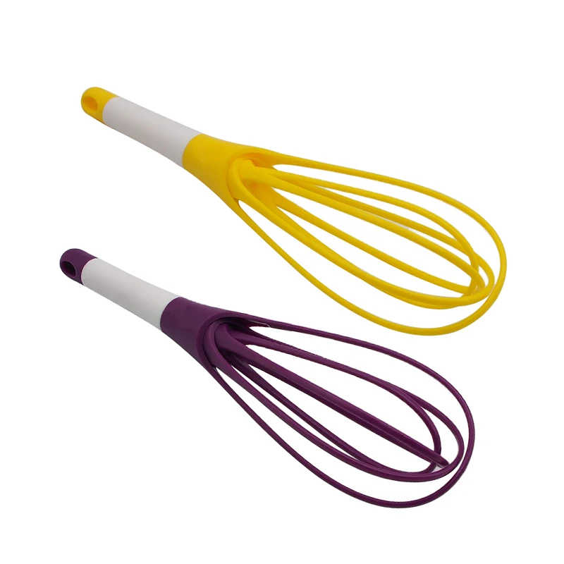 Description Picture 3 of itemMultifunctional Rotary Manual Egg Beater Mixer Mini Plastic Kitchen Egg Whisk Bake Tool Egg Agitator Silicone Eco-Friendly