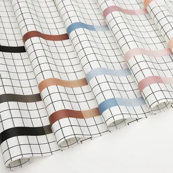 

20pcs New Wrapping Paper Flower Paper Waterproof Lattice Splicing Color Hansu Paper Fashion Style Flower Wrapping Paper60 * 60cm