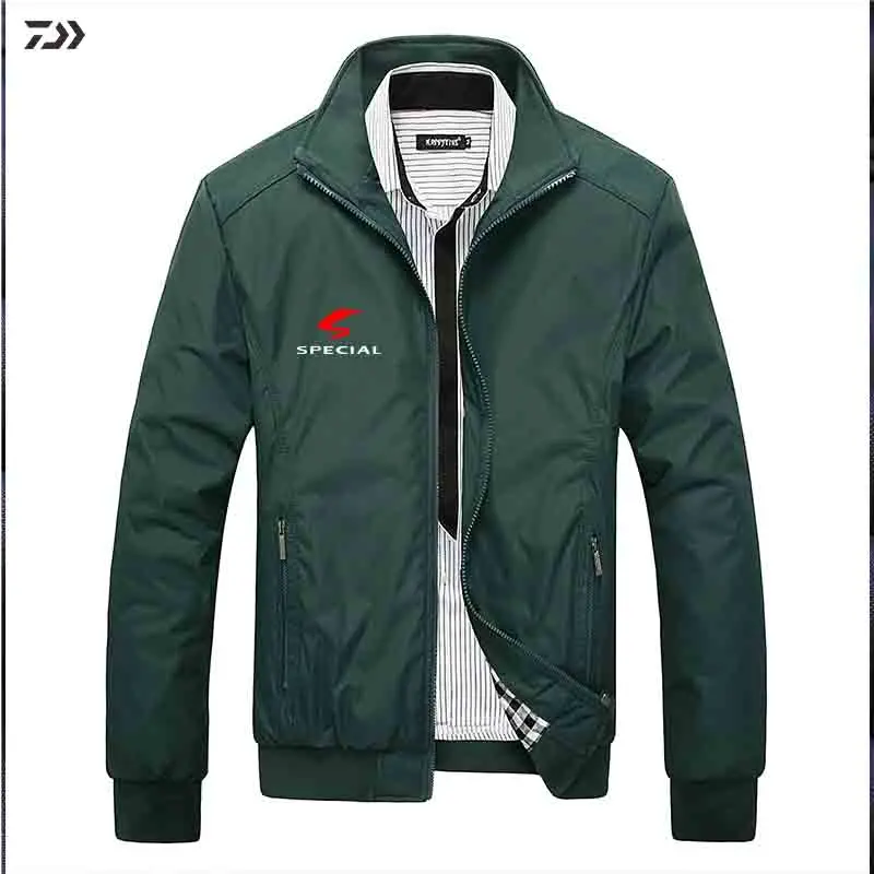 Новая зимняя куртка Daiwa для рыбалки, Мужская нейлоновая ветрозащитная одежда для рыбалки, водонепроницаемая Спортивная одежда на молнии для походов на открытом воздухе