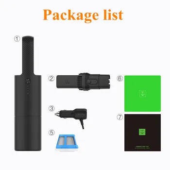 

Xiaomi Handheld Car Vacuum Cleaner Cleanfly FVQ Portable 5KPa Wireless Cleaner 2 In 1 Nozzle + LED Light Car Charger HEPA Filter