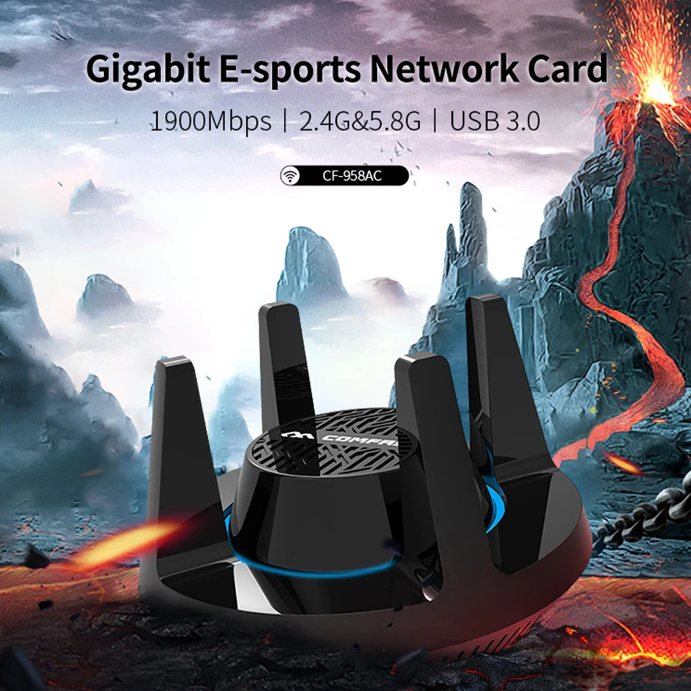 CF 958AC 1900 м стабильный ноутбук ПК USB 3,0 wifi Настольный Быстрый игровой двухдиапазонный музыкальный сигнал передачи данных беспроводной сетевой адаптер
