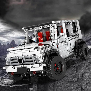 

G500 Wagon compatible Technic 1696PCS 4 Wheel Drive white suv off-road building block 13069 assemble toy figures
