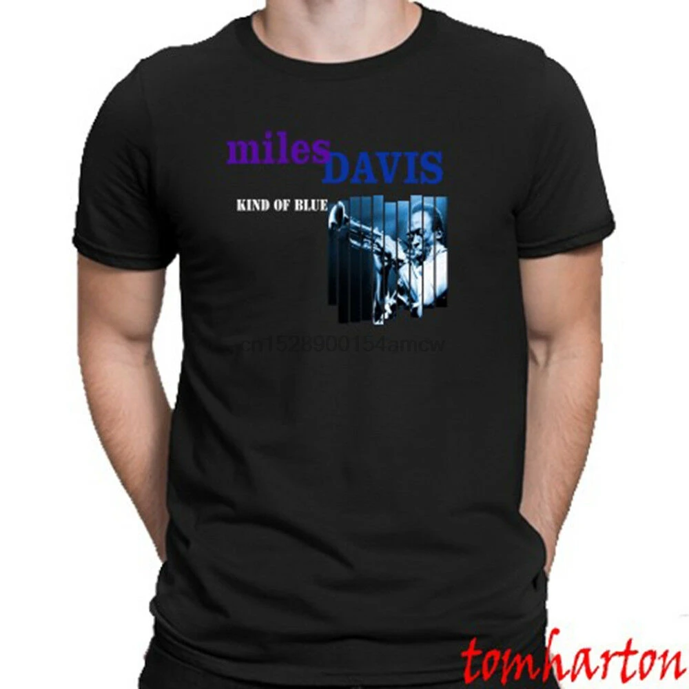 Miles Davis Kind Of Blue Logo T-Shirt Size S M L XL 2XL 3XL | Мужская одежда