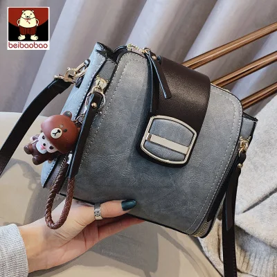 Beibaobao Новая модная женская сумка осенняя и зимняя сумка ретро сумка Месседжер-сумка для девочек маленькие квадратные пакеты