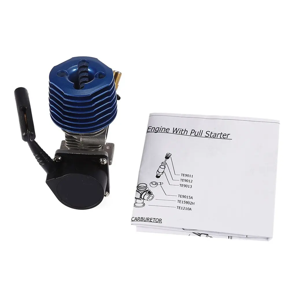 

2.74CC SH18 Side Exhaust Metal Nitro Engine Hand Pull Starter For 1/10 scale RC model RC Car Buggy Truck Truggy 29000 rpm