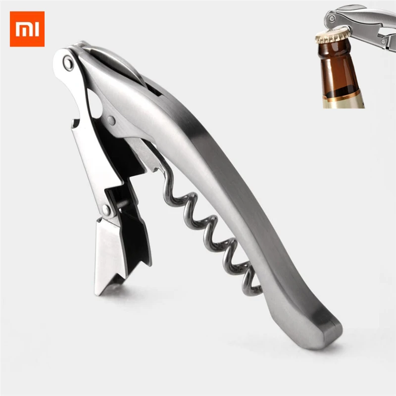 

Xiaomi Circle Joy Stainless Steel Sommelier Knife Professional Wine Opener Multi Portable Wine Screw Openers Bottle Opener Tools