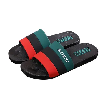 

Men Summer Striped Slides Big Size Slippers Outdoor Beach Flip-flops Leisure Men Slippers Home Slippers Non-slip Big Size Slides