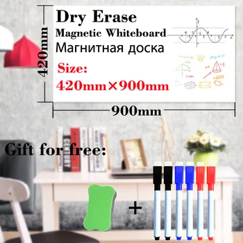 

Magnetic Whiteboard for Kids School Dry Erase Board White Board Fridge Stickers Kitchen Draw Message Board Schedules