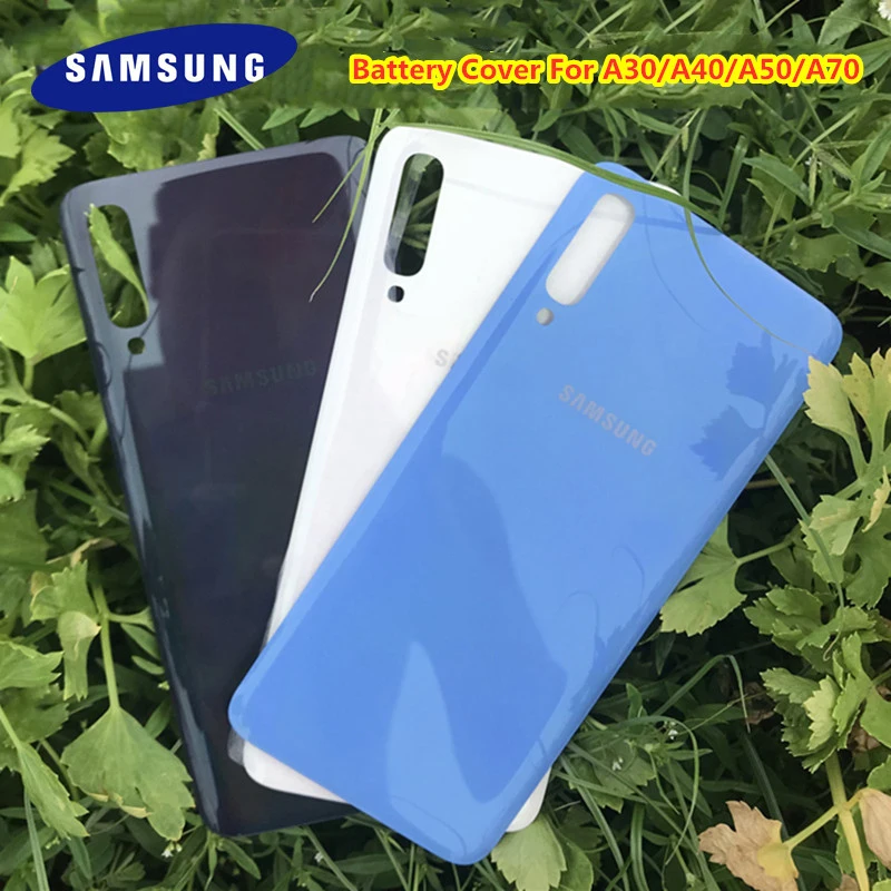 

Original SAMSUNG Galaxy A70/A50/A40/A30 Back Battery Cover Door Rear Housing Case Replacement For A 50 A 70 &Adhesive Sticker