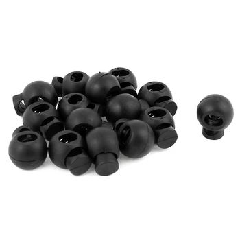 

Adjustable Round Toggle Spring Loaded Rope Lanyard Cord Locks 15 Pcs