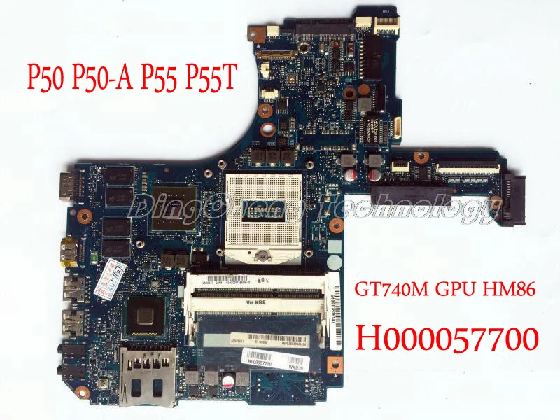 Материнская плата для ноутбука Toshiba P50 P50-A P55 P55T H000057700 DDR3 GT740M GPU HM86 100% полностью