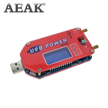 

AEAK DP3A Digital display USB adjustable power module DC 1-30V 15W QC 2.0 3.0 FCP Quick charge laboratory power supply regulador