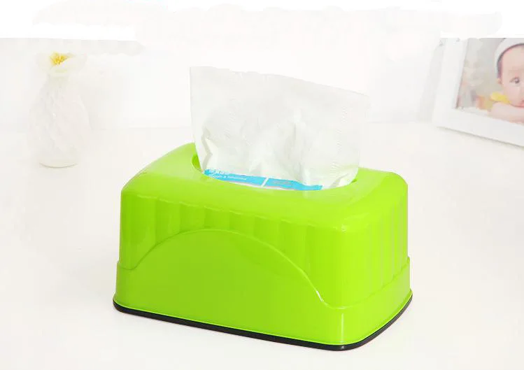 Manufacturers Direct Selling Creative Cute Smiley Restaurant Household Paper Extraction Box Square Paper Towel Tube Tissue Dispe