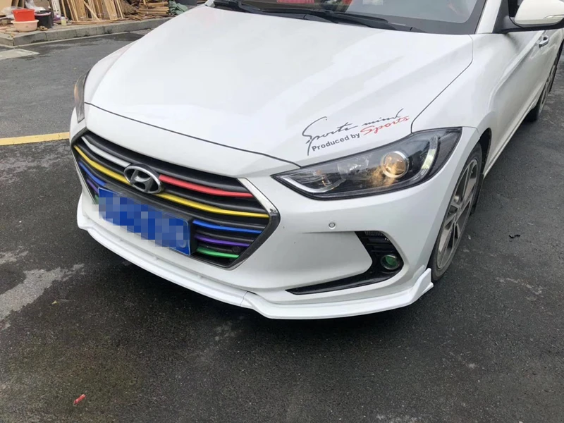 Для hyundai Elantra Body kit спойлер- Elantra BCC ABS задний спойлер передний бампер диффузор защитные бамперы