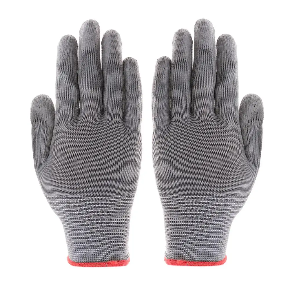 1 Pair PU Kitchen Gardening Hand Protective Gloves Worker Butcher Meat Chopping Working Gloves Grey Mittens gloves 2