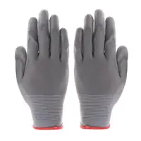 1 Pair PU Kitchen Gardening Hand Protective Gloves Worker Butcher Meat Chopping Working Gloves Grey Mittens gloves 2