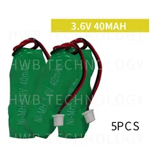 5 шт./лот KX 3,6 V 40mAh ni-mh перезаряжаемая часовая батарейка Аккумулятор никель-металлогидридные батареи с двумя проводами