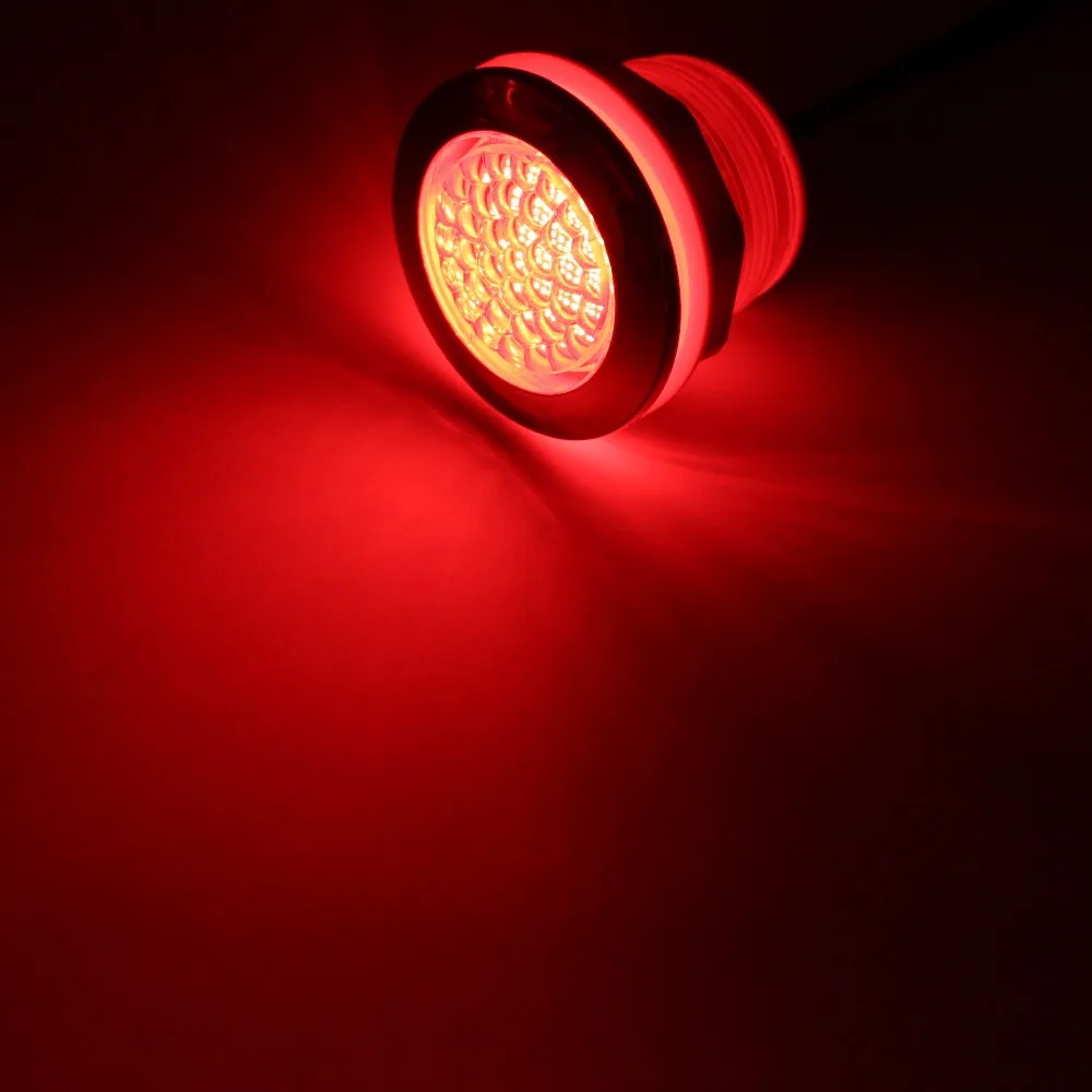 Водонепроницаемый RGB подводный светодиодный светильник джакузи размер отверстия лампы 53-55-60мм Светодиодная лампа для спа 2 провода в 1 кабель Jaccuzzi лампа