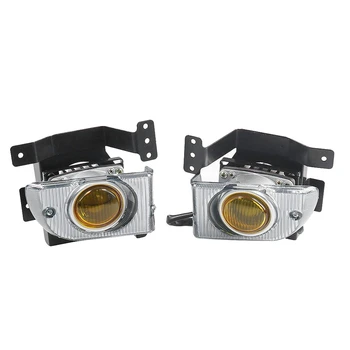 

2Pcs Car Yellow Front Fog Lamp with Switch Button for Honda Civic 1992-1995 4-Door Sedan
