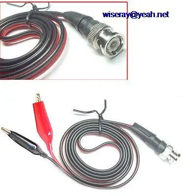 

DHL/EMS 50pcs Dual Alligator clip TO BNC Male Power Test Probes Clip Coaxial Cables 100CM-A7