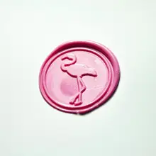 Фламинго воск печать Фламинго сургучные печати Индивидуальный восковой печати подарок Воск для обертывания уплотнение вечерние было печать свадебного приглашения восковая печать st