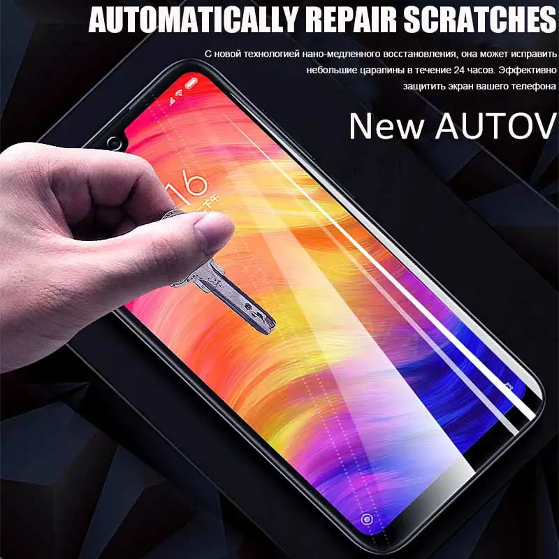 3 шт. 10D гидрогель пленка для Xiaomi Redmi Note 7 8 6 K20 Pro Экран на весь экран 6a мягкая