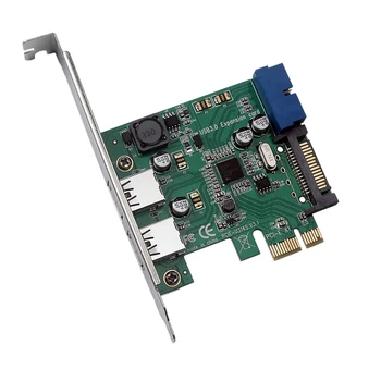 

Pci-E To Usb 3.0 High Speed Expansion Card 19-Pin Pci Express Adapter Converter Card for Desktop Pc