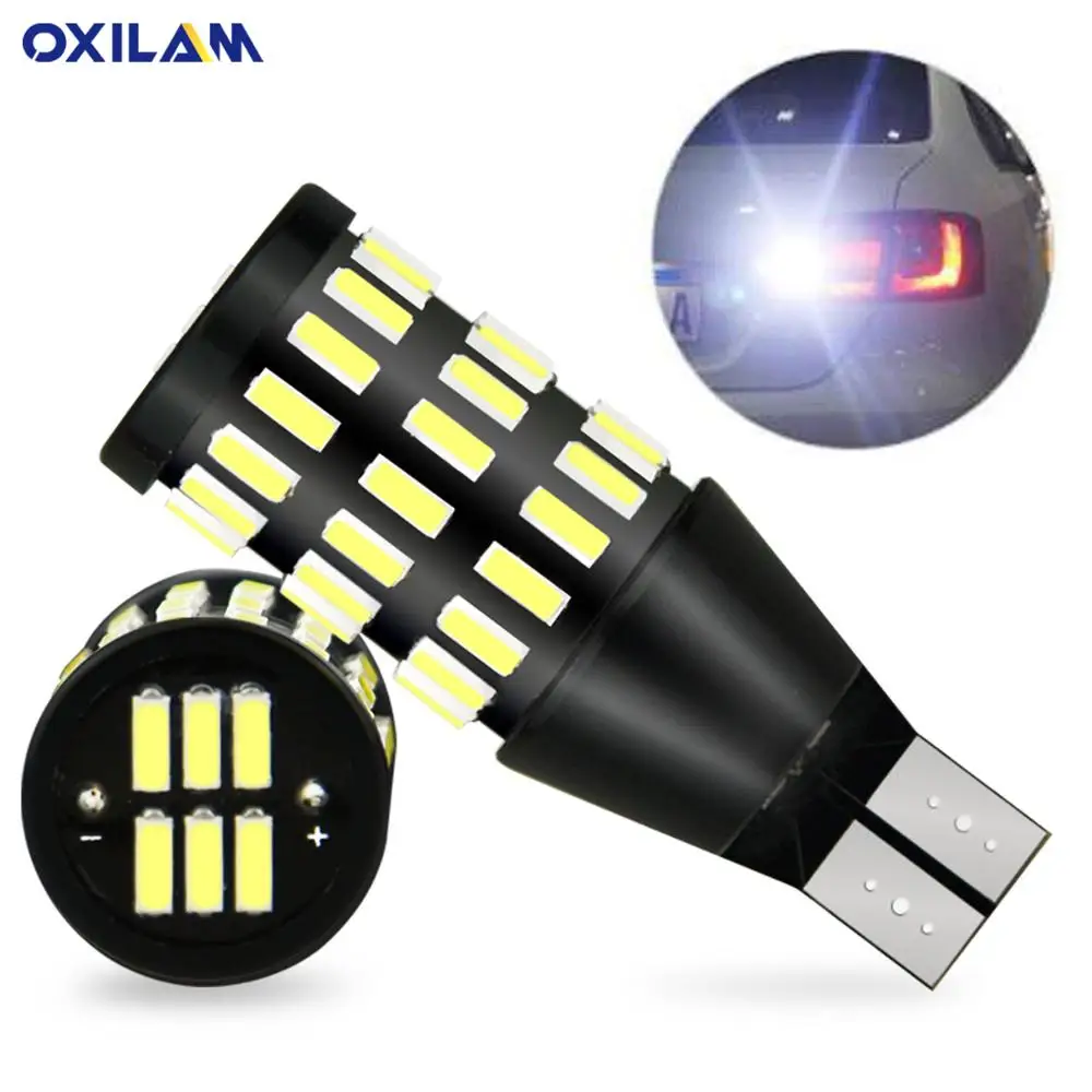 Светодиодный фонарь заднего хода OXILAM 2x T15 T16 W16W Canbus 920 921 912 для BMW E60 E90 E91 Ford Fiesta Fusion