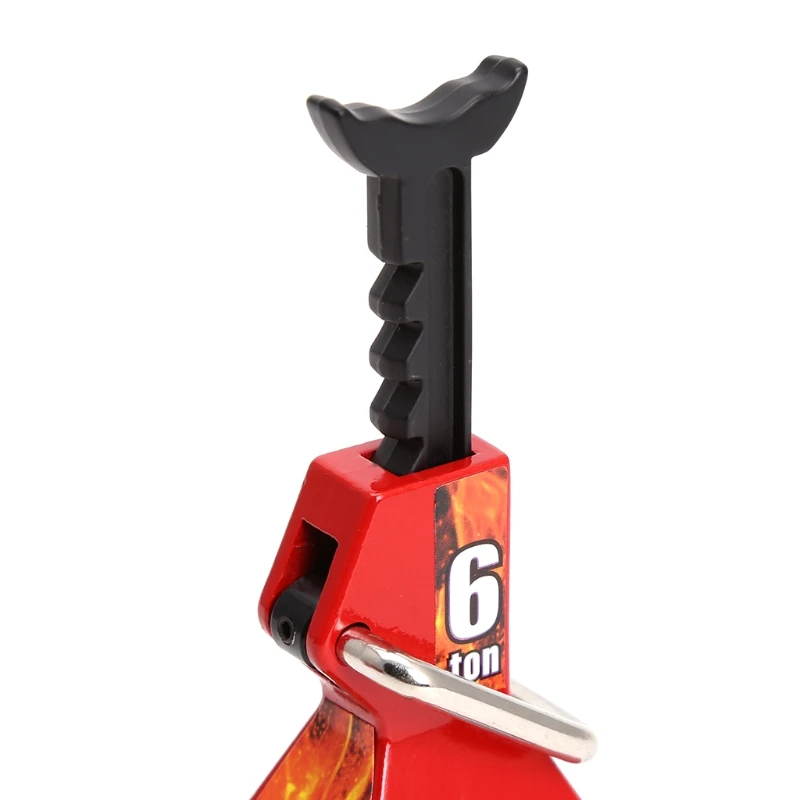 

2Pcs 6 TON Adjustable Jack Stand Adjustable Height Lift Red Tool For 1/10 RC Car 634F